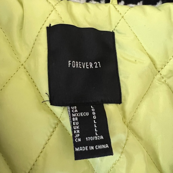 Forever 21 Houndstooth Printed Tweed Jacket - Picture 7 of 12